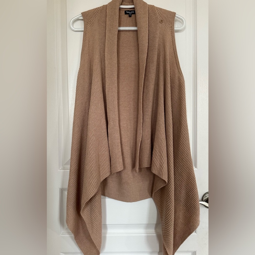 Splendid Sleeveless Drape Sweater Vest